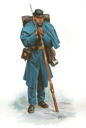 painting of United States Colored Soldier